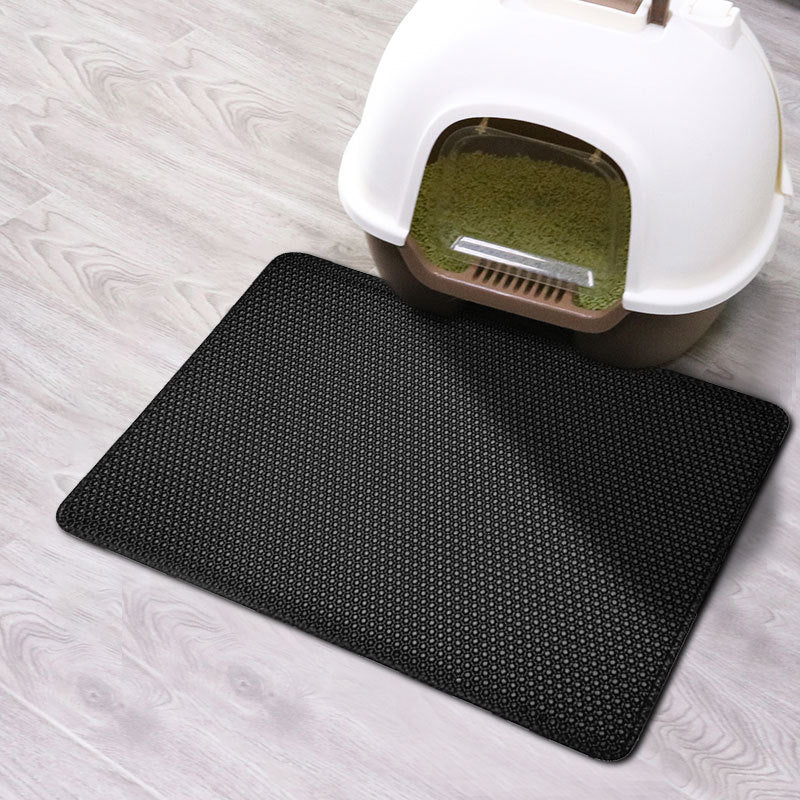 Double Layer Waterproof Cat Litter Pad - Non-slip EVA Mat for Easy Cleaning and Pet Hygiene