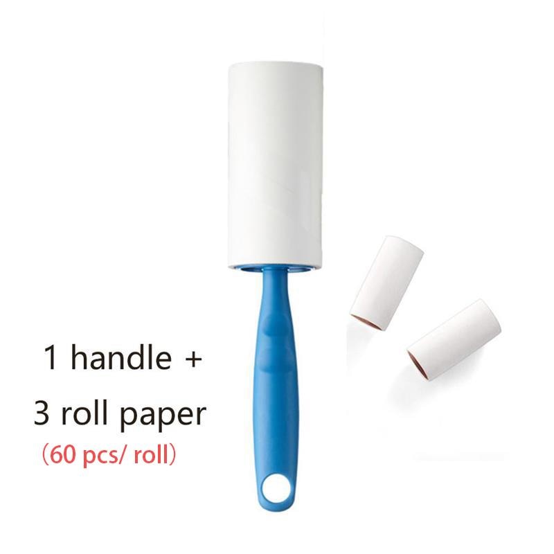 1+3 Pet hair cleaning brush: sticky silicone Roller for clothes removes dust, dirt and hair easily
