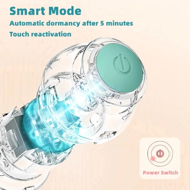 Roll-n-Play: Electric Auto Rolling Smart Ball Toy for Pet Interactive Indoor & Outdoor Play