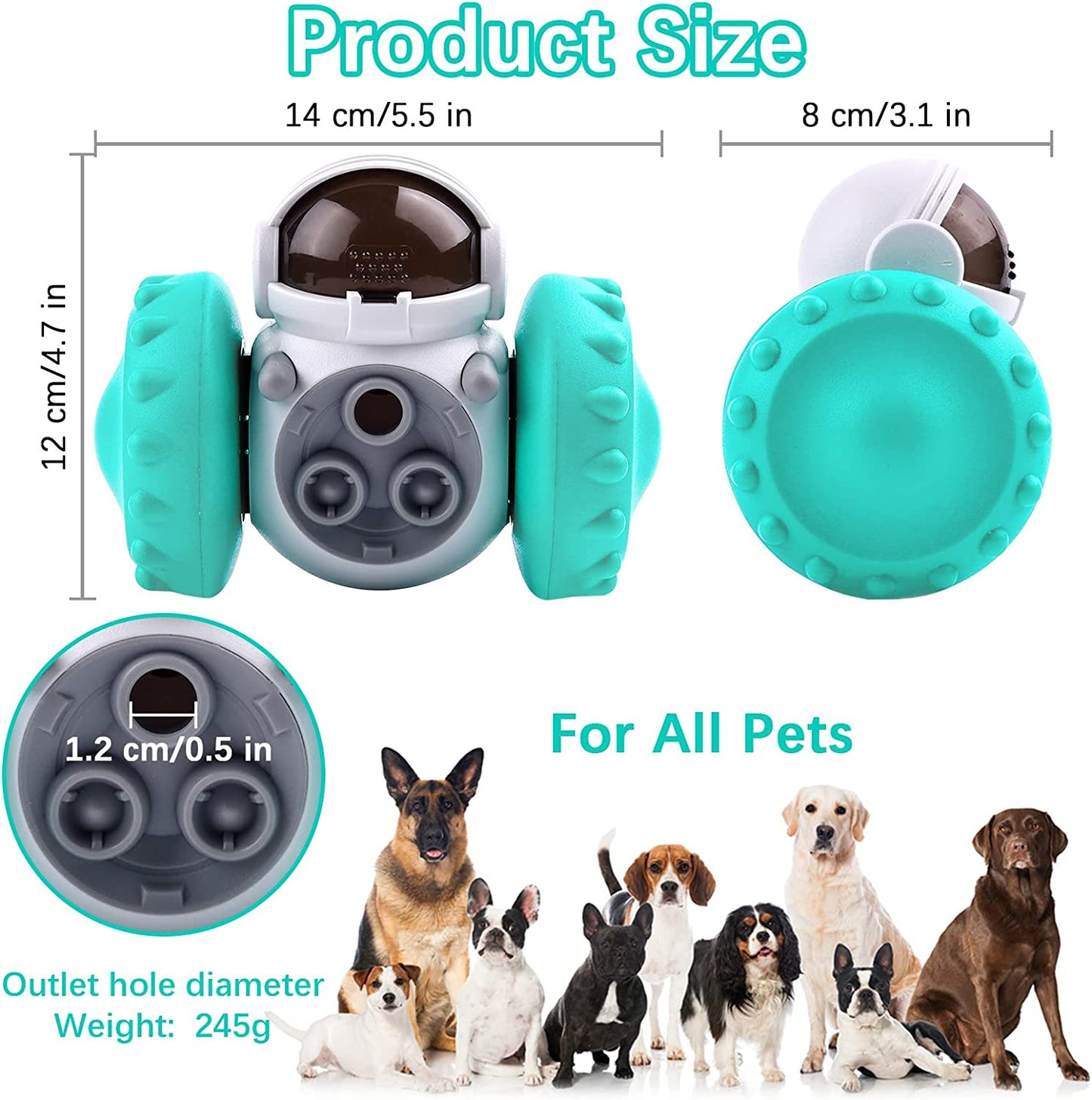 Dog Robot Toy: Interactive Slow Feeder for Pets - Engaging IQ Training Toy for Dispensing Snacks and Mental Stimulation