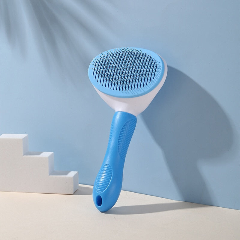 Pet Comb: Stainless Steel Needle Comb for Gentle Hair Removal and Skin Care - Effective Floating Hair Cleaning for Dogs and Cats