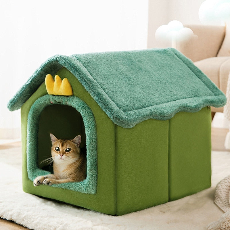 CozyHaus: Foldable Dog House Kennel Bed Mat for Small to Medium Dogs and Cats - Winter Warmth and Comfort for Your Pet
