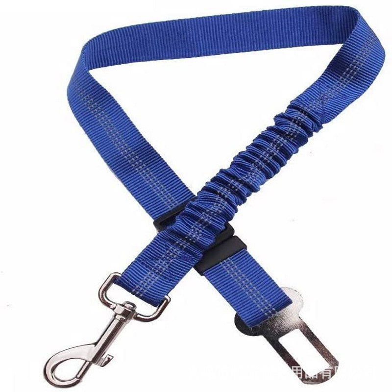 Secure and Adjustable Two-in-One Dog Harness Collar: Pet Accessories for Safe Travels - Includes Pet Car Seat Belt Lead Leash for Backseat Safety