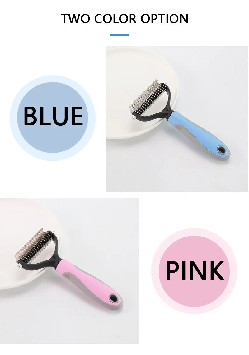 KnotBuster Pro: Dog Cat Hair Removal Comb - Ultimate Pet Grooming Care for Long & Short Hair - Trimming, Dematting, Floating Wool Removal