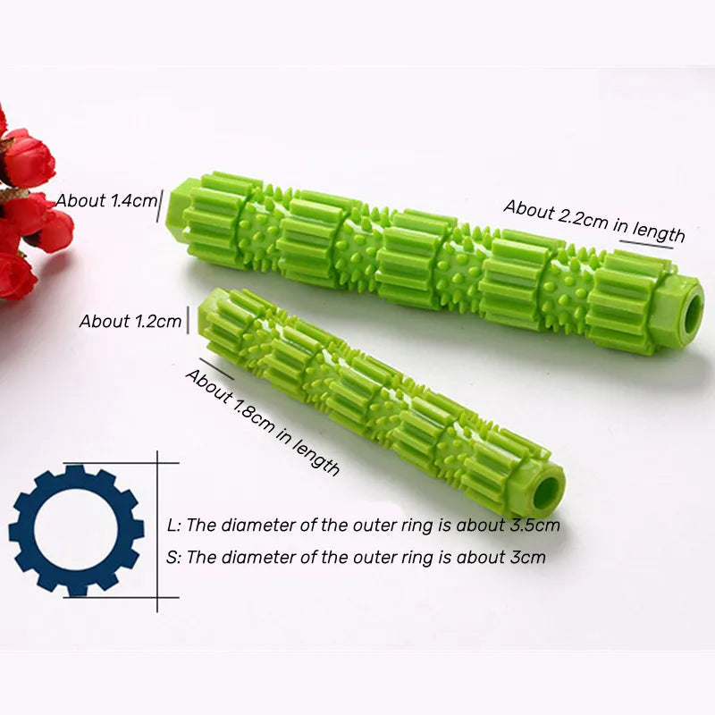 Chewable Treat Dispensing Dog Toy: For Aggressive Chewers, Teeth Cleaning & Squeaking