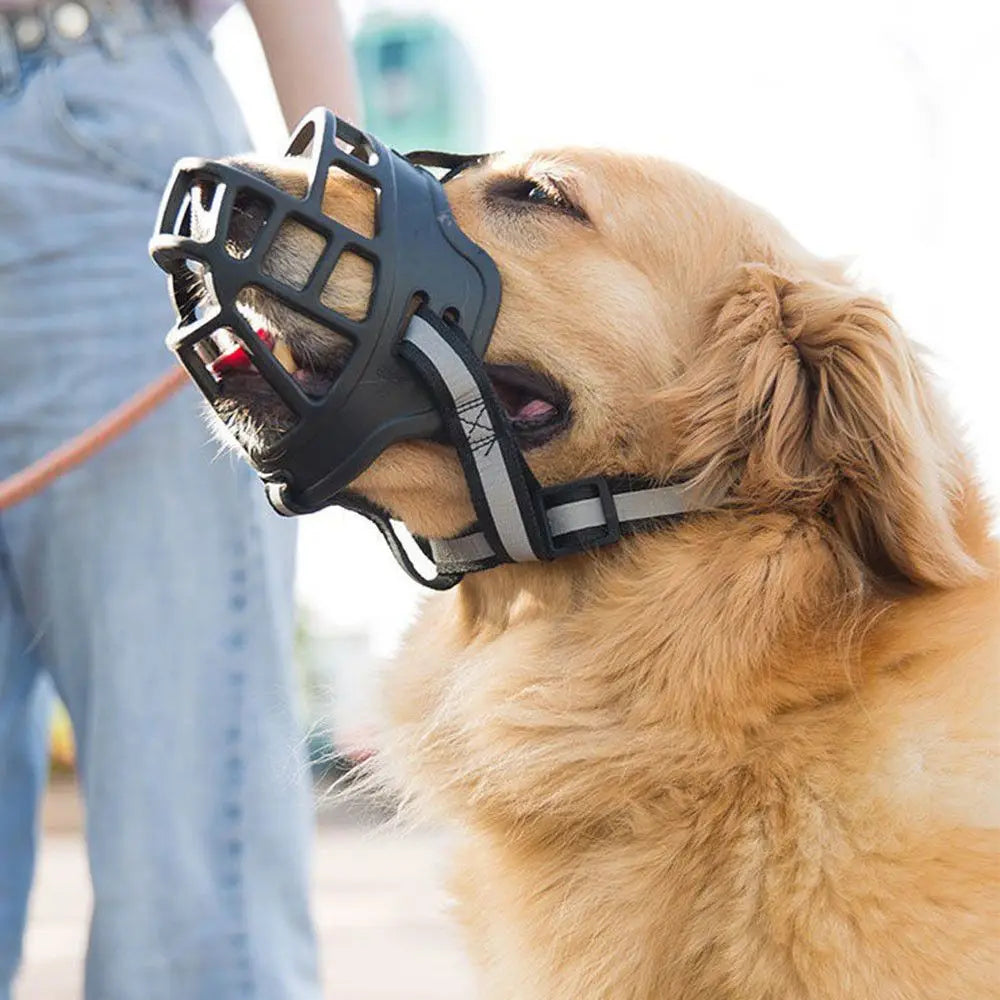 Comfy Silicone Dog Muzzle: Breathable Basket Design for All Sizes