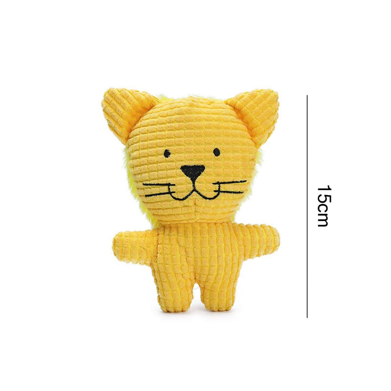 Plush Donkey Dog Toy: Fun Corduroy Chew Toy with Squeaker - Ideal for Dogs, Puppies, and Pet Training