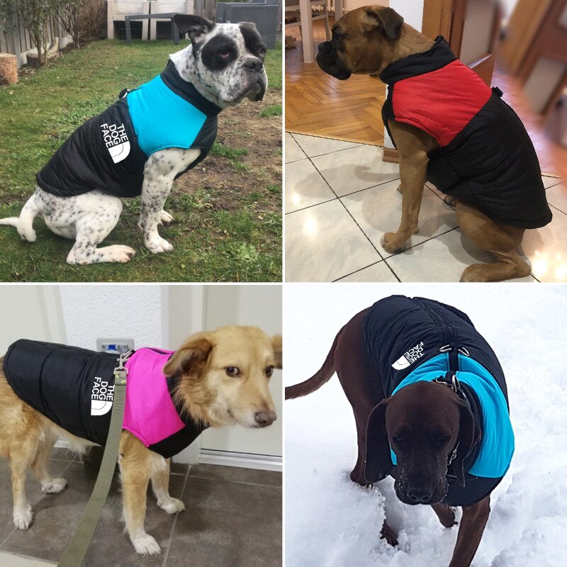 Waterproof Warm Dog Clothes: Pet Coat Winter Vest with Padded Zipper Jacket - Stylish and Protective Dog Clothing for Small, Medium, and Large Dogs