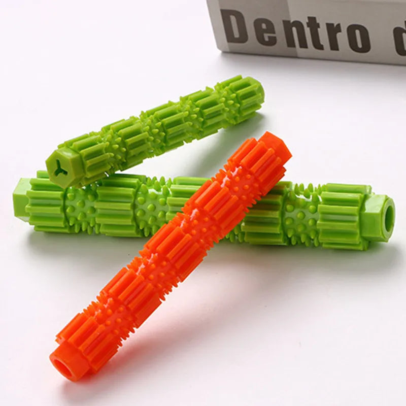 Chewable Treat Dispensing Dog Toy: For Aggressive Chewers, Teeth Cleaning & Squeaking