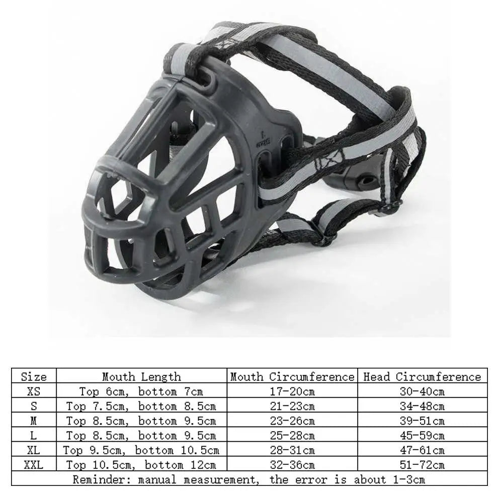Comfy Silicone Dog Muzzle: Breathable Basket Design for All Sizes
