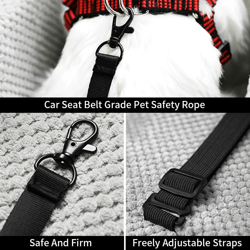 TravelSafe: Portable Pet Dog Car Seat with Central Control and Nonslip Design - Safe and Comfortable Carriers for Small Dogs and Cats During Travel
