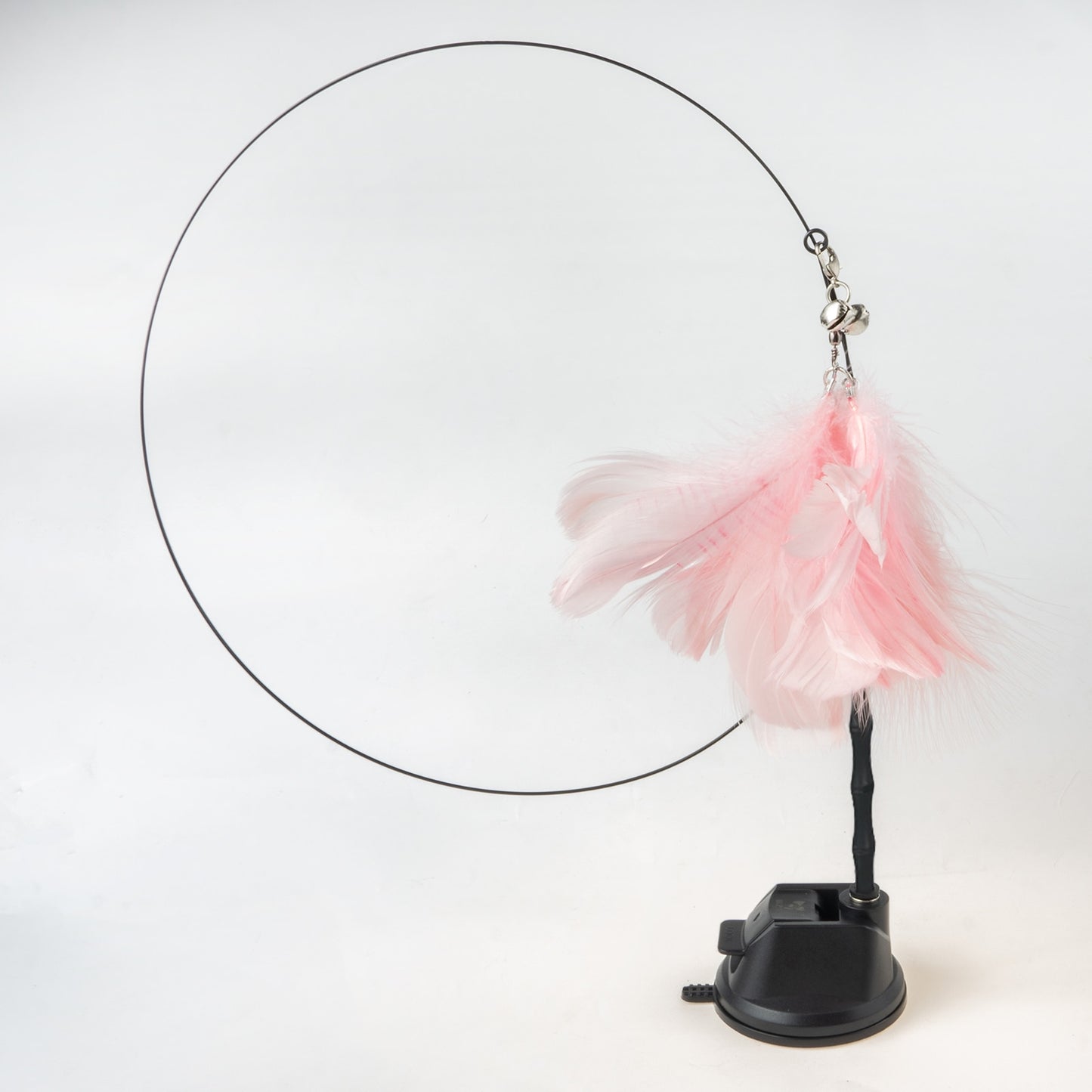 Hands-Free Bird/Feather Cat Wand with Bell: Powerful Suction Cup Interactive Toys for Cats and Kittens - Promote Hunting Instincts and Provide Exercise