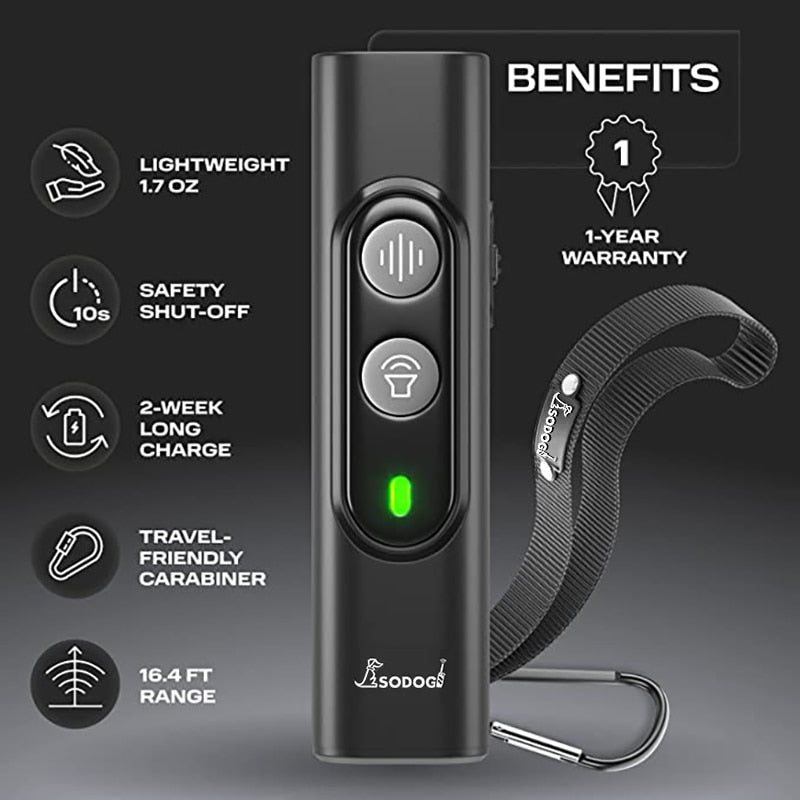 BarkGuard Pro - Ultrasonic Pet Dog Anti-Barking & Behavior Control Training Device