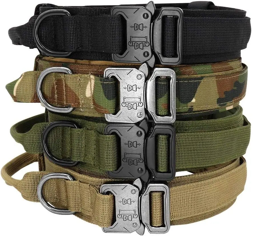 Tactical Control Dog Collar: Durable Military-Grade Collar for Medium to Large Breeds