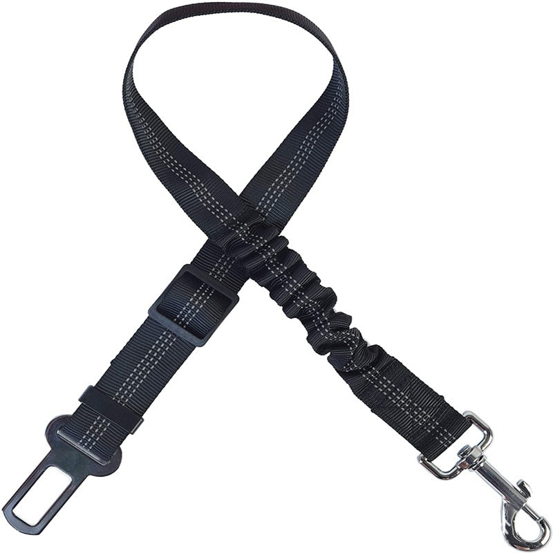 Secure and Adjustable Two-in-One Dog Harness Collar: Pet Accessories for Safe Travels - Includes Pet Car Seat Belt Lead Leash for Backseat Safety