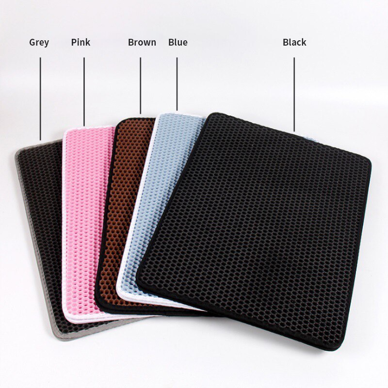 Double Layer Waterproof Cat Litter Pad - Non-slip EVA Mat for Easy Cleaning and Pet Hygiene