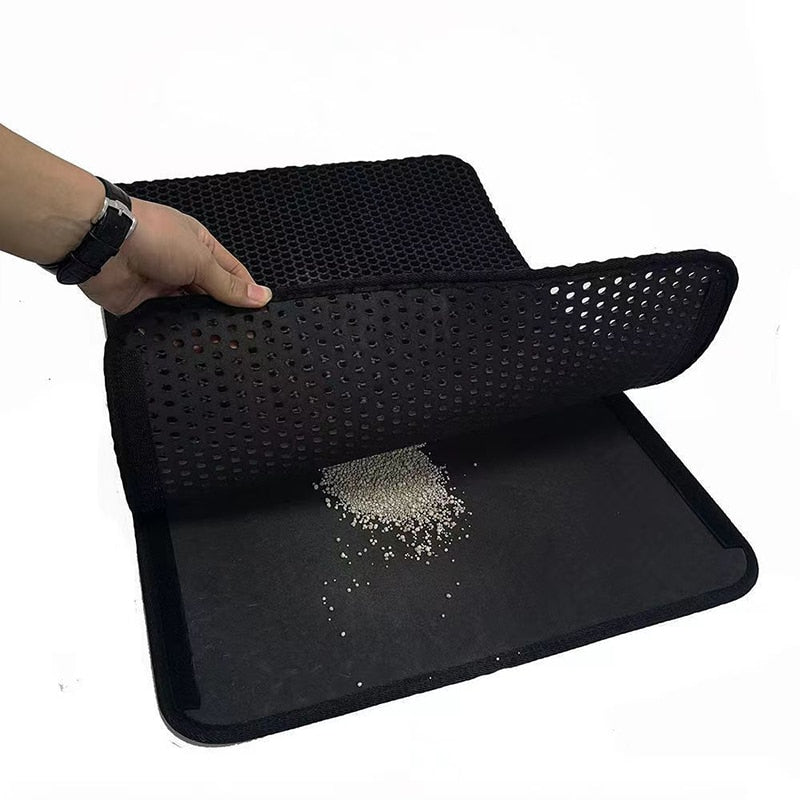 Double Layer Waterproof Cat Litter Pad - Non-slip EVA Mat for Easy Cleaning and Pet Hygiene