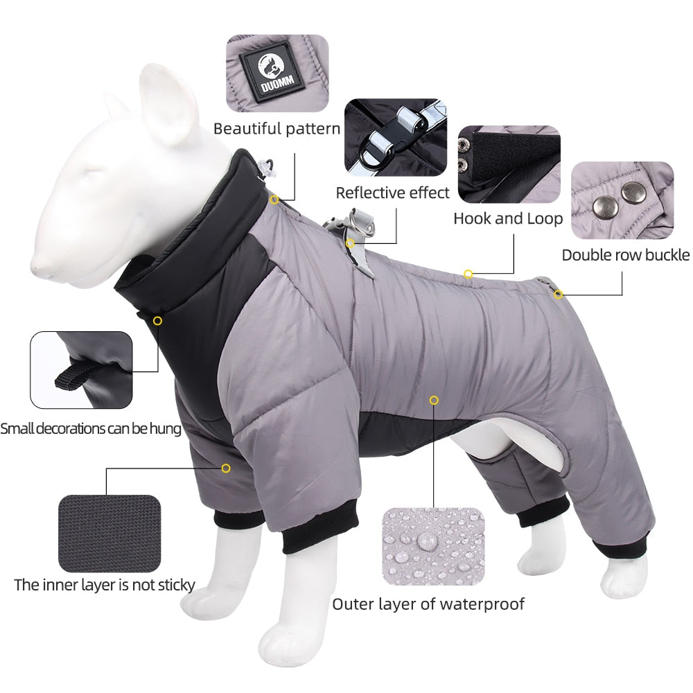 Warm and Waterproof Dog Jacket for Small to Medium Dogs - Cozy Pet Clothes for Chihuahuas, French Bulldogs, and Pugs