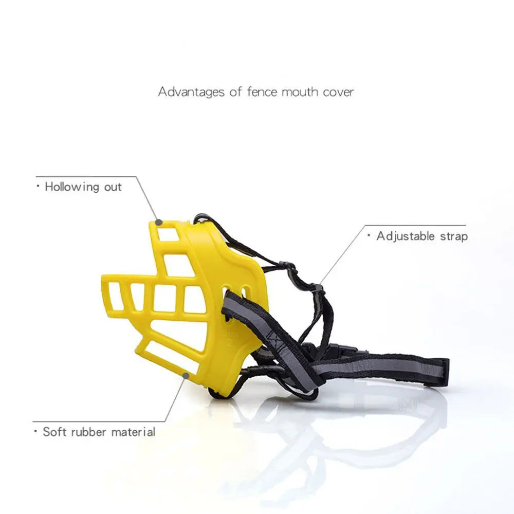 Comfy Silicone Dog Muzzle: Breathable Basket Design for All Sizes