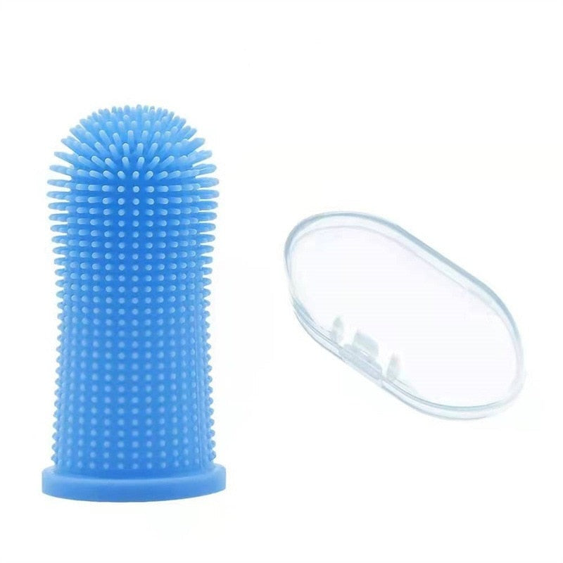 PetSmile: Non-Toxic Silicone Toothbrush for Effective Cleaning of Pet Dog and Cat Mouth - Eliminate Dirt and Odor Safely