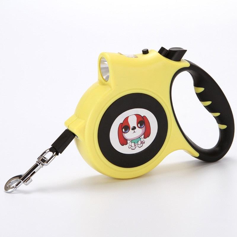 Removable Dog Leash with LED Flashlight - Convenient and Safe Walking Experience for Dogs