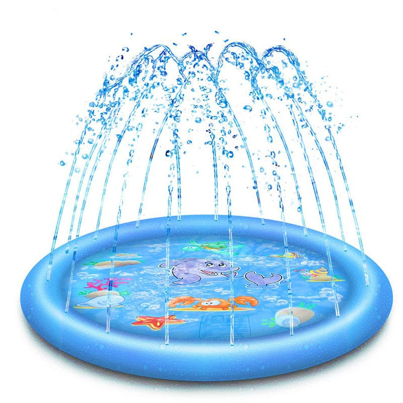 AquaPaws: Pet Sprinkler Pad Play Cooling Mat - Inflatable Water Spray Pad for Dogs to Beat the Summer Heat
