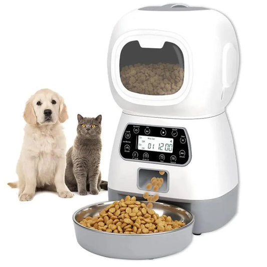 Automatic Pet Feeder: Smart Food Dispenser for Cats and Dogs with Timer