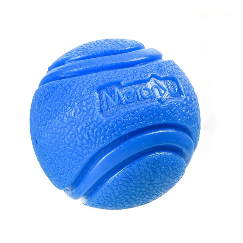 Bounce-n-Tug: High-Quality Rubber Chew Ball for Dogs - Interactive Bouncy Toy with Resistance String for Playful Fun