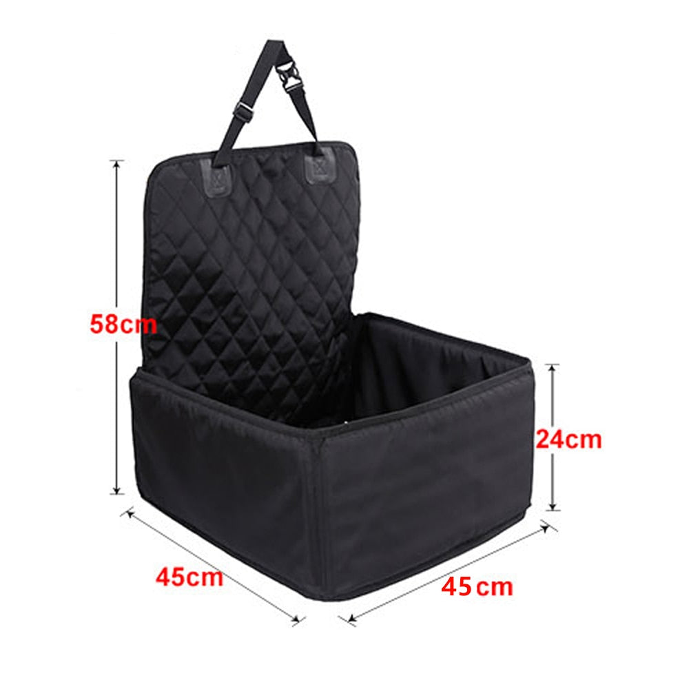 2-in-1 Pet Dog Car Seat Cover: Waterproof Cat Basket & Car Hammock for Dogs in the Car - Protect, Transport, and Keep Your Car Clean