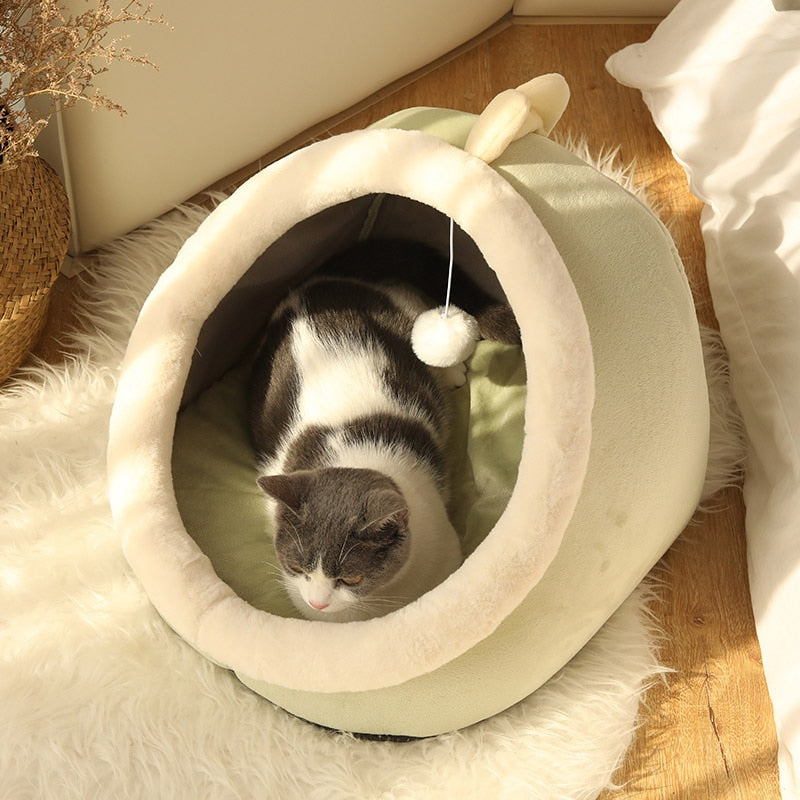 Cozy Cotton Orthopedic Home Kennel Bed for Cats - Providing Comfort and Warmth for Your Beloved Pet