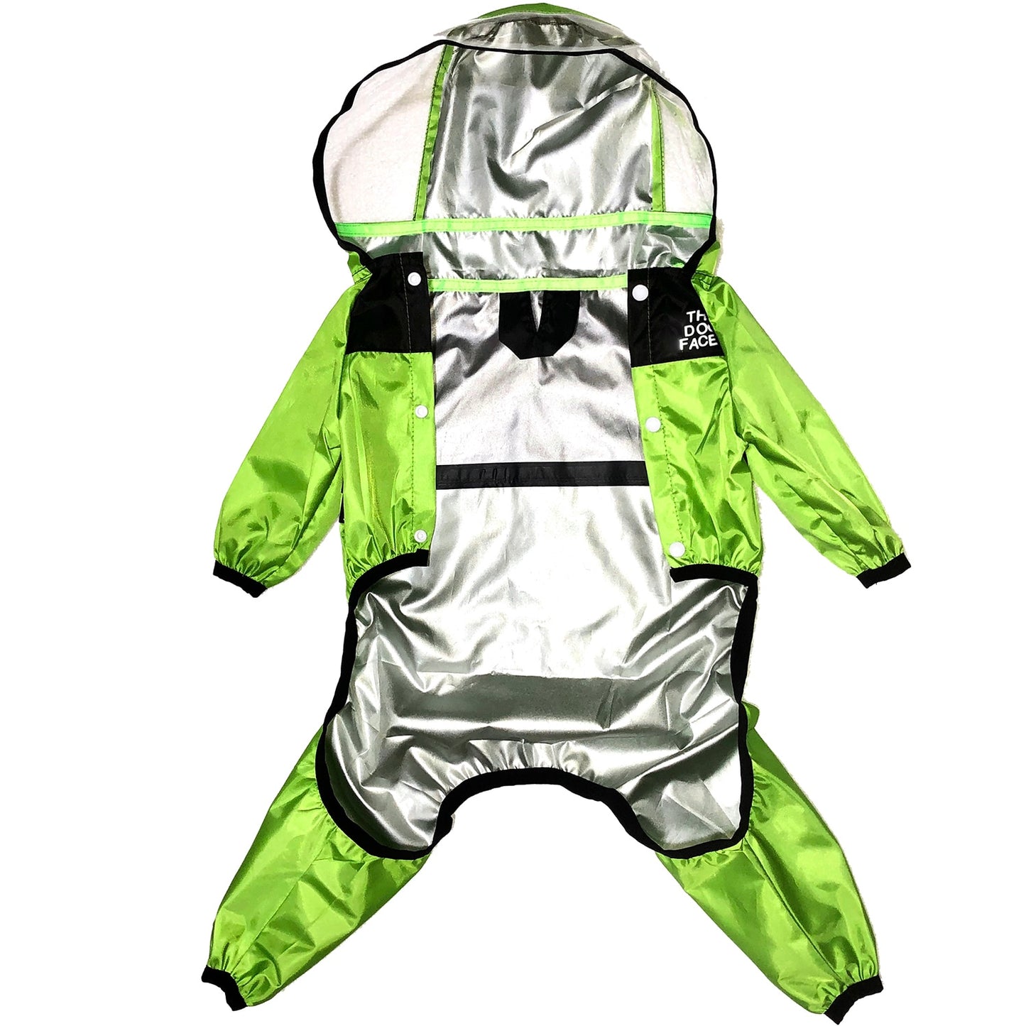 Pet Dog Raincoat: Transparent Hooded Jumpsuit Waterproof Coat for Dogs and Cats