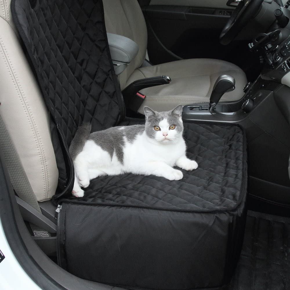 2-in-1 Pet Dog Car Seat Cover: Waterproof Cat Basket & Car Hammock for Dogs in the Car - Protect, Transport, and Keep Your Car Clean