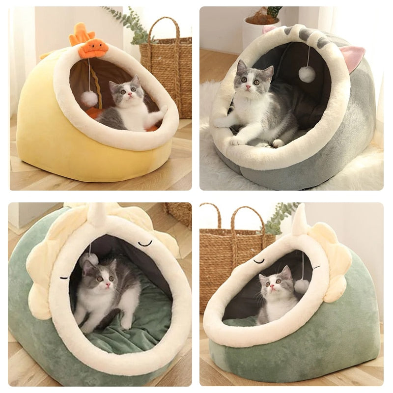Cozy Cotton Orthopedic Home Kennel Bed for Cats - Providing Comfort and Warmth for Your Beloved Pet