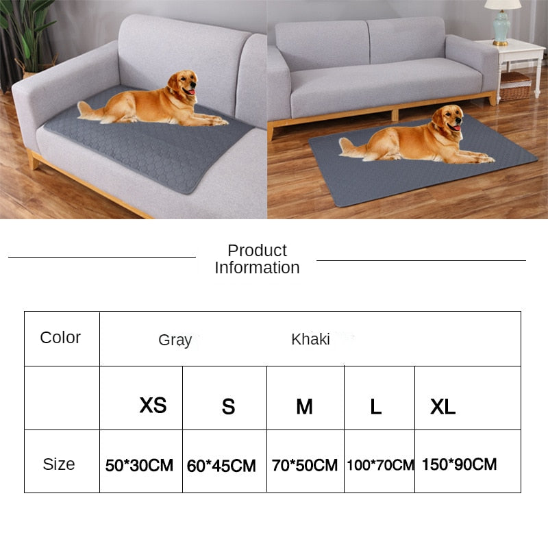 Absorbent and Waterproof Dog Diaper Mat: Reusable, Washable, and Protective Training Pad for Dogs - Ideal for Car Seats and Indoor Use