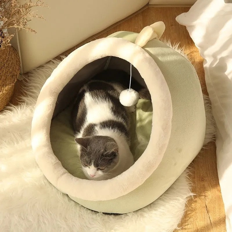 Cozy Cotton Orthopedic Home Kennel Bed for Cats - Providing Comfort and Warmth for Your Beloved Pet