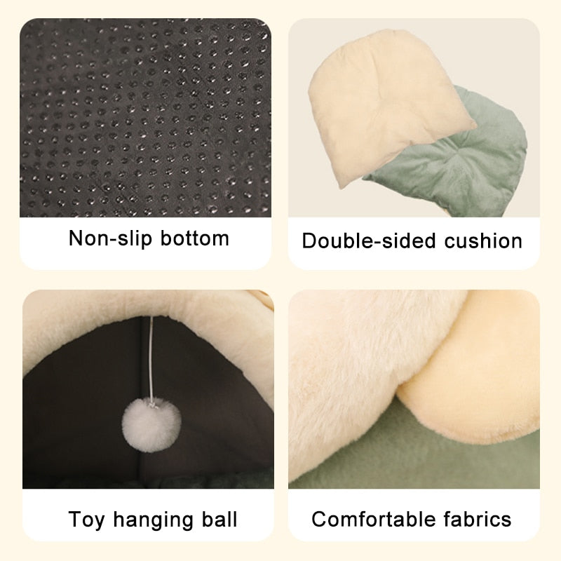 Cozy Cotton Orthopedic Home Kennel Bed for Cats - Providing Comfort and Warmth for Your Beloved Pet