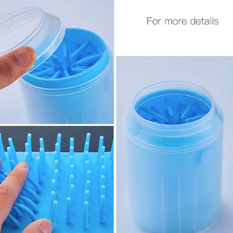 PawBuddy: Portable Dog Paw Cleaner Cup with Soft Silicone Combs - Keep Your Dog's Paws Clean and Comfortable!