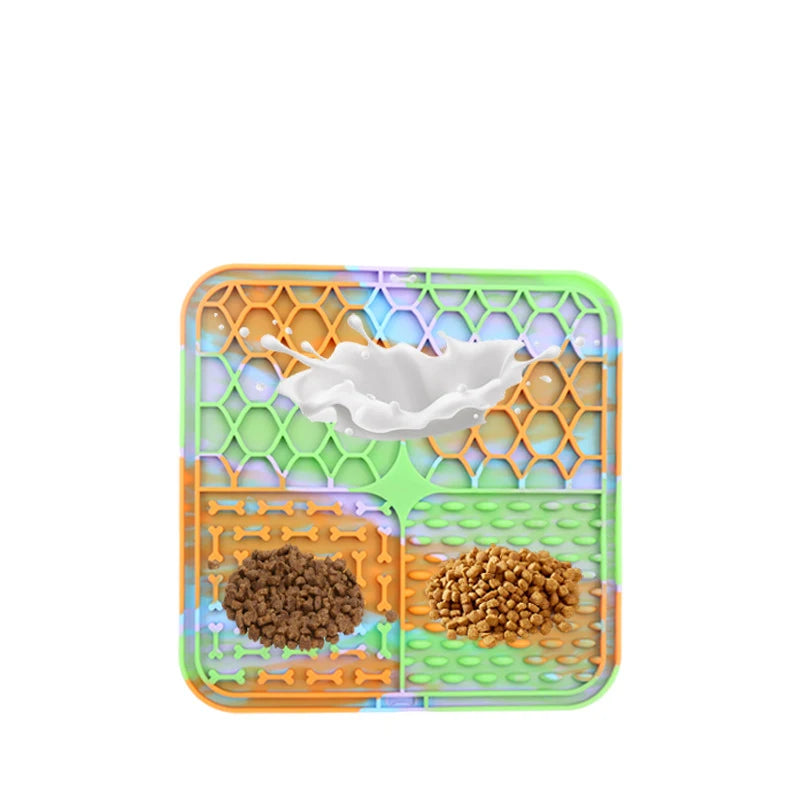 Snack Haven: Silicone Pet Lick Mat & Slow Feeder