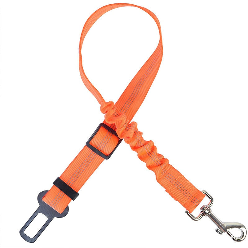 Secure and Adjustable Two-in-One Dog Harness Collar: Pet Accessories for Safe Travels - Includes Pet Car Seat Belt Lead Leash for Backseat Safety