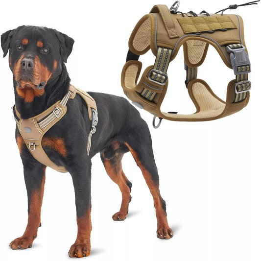K9 Tactical Dog Harness & Leash Set: Military-Grade Comfort & Durability