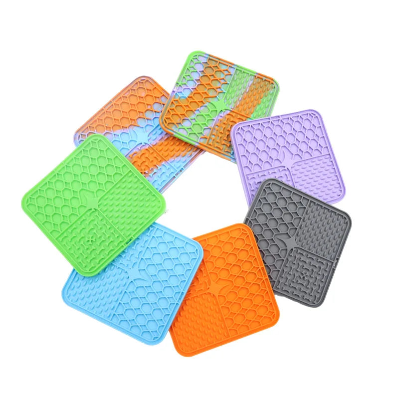 Snack Haven: Silicone Pet Lick Mat & Slow Feeder