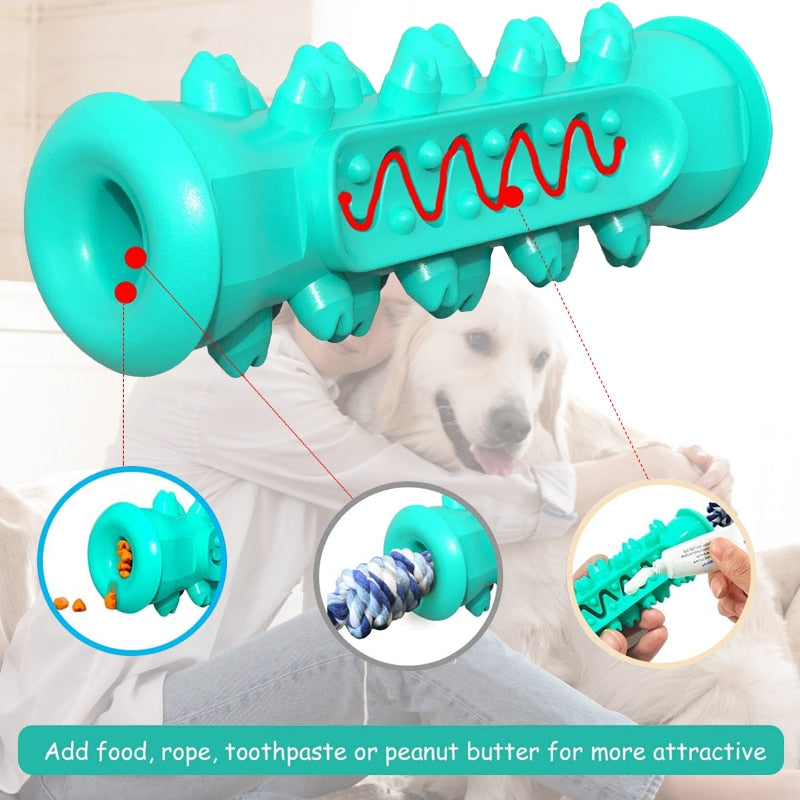 CleanBite: Safe and Soft Dog Teeth Cleaning Chew Brush Toy for Gentle Dental Care