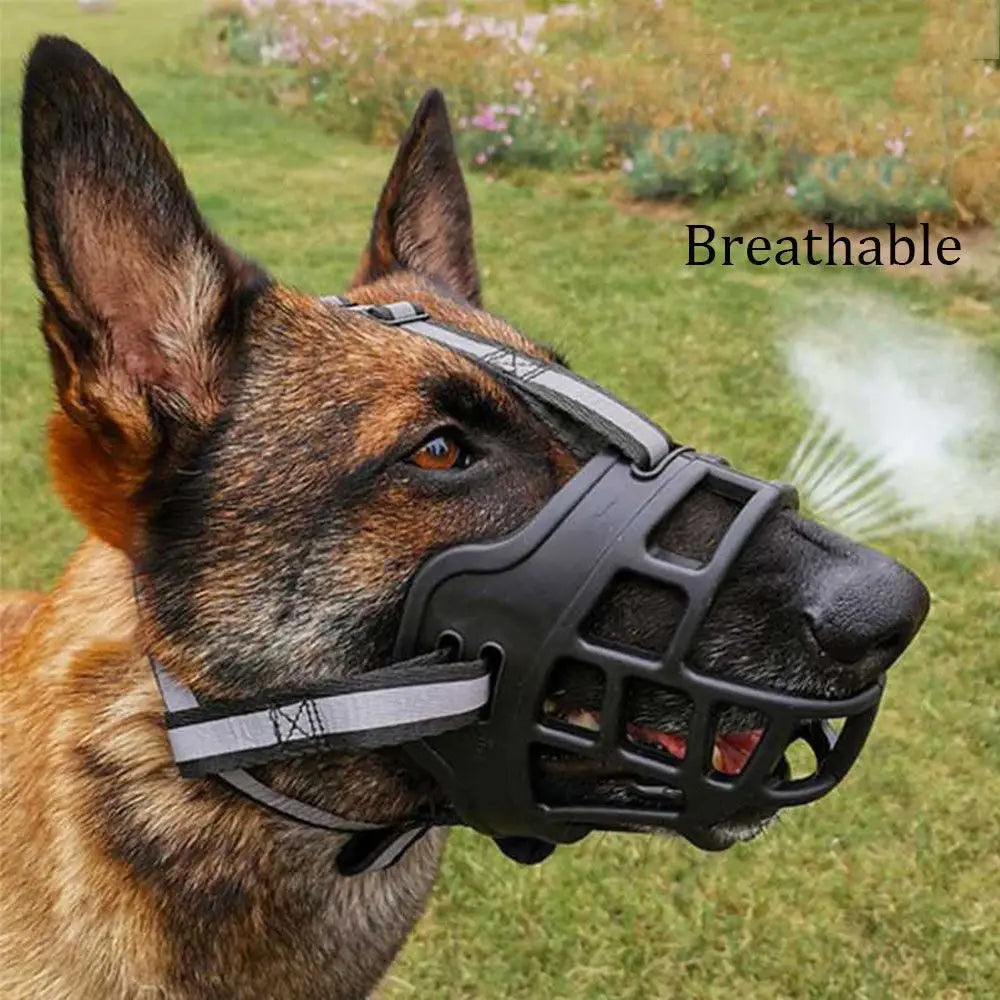 Comfy Silicone Dog Muzzle: Breathable Basket Design for All Sizes