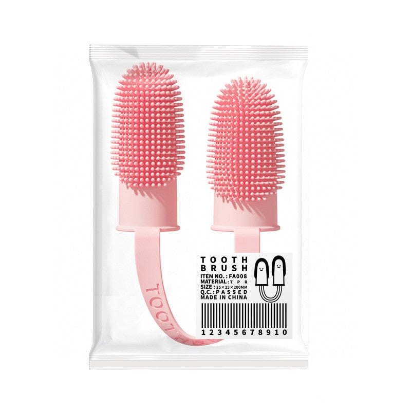 PetSmile: Non-Toxic Silicone Toothbrush for Effective Cleaning of Pet Dog and Cat Mouth - Eliminate Dirt and Odor Safely
