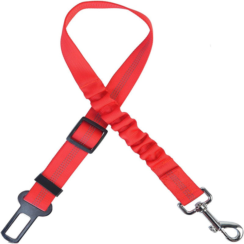 Secure and Adjustable Two-in-One Dog Harness Collar: Pet Accessories for Safe Travels - Includes Pet Car Seat Belt Lead Leash for Backseat Safety