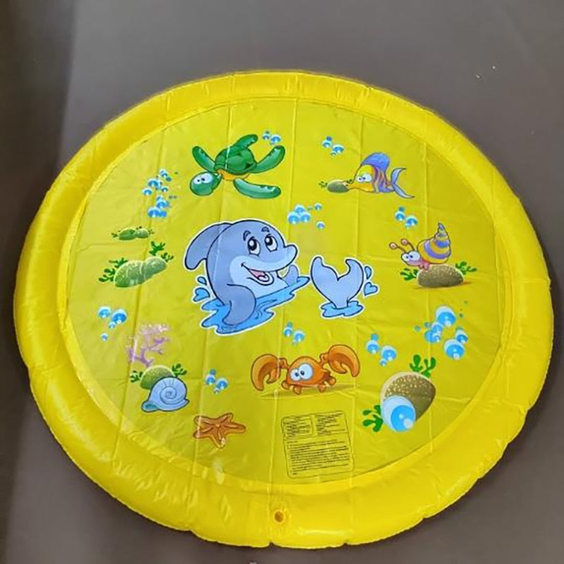 AquaPaws: Pet Sprinkler Pad Play Cooling Mat - Inflatable Water Spray Pad for Dogs to Beat the Summer Heat