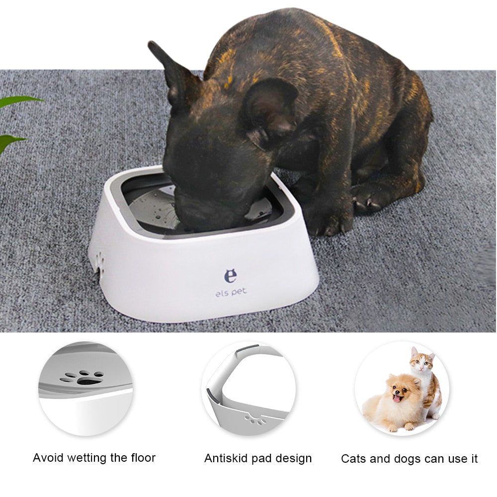 Floating Drinking Water Bowl with Anti-Slip Design - Keep Water Clean and Prevent Spills for Dogs