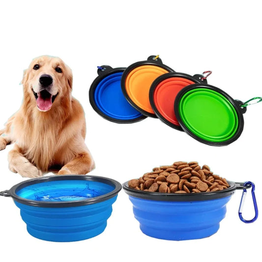 Portable Collapsible Dog Bowl: Silicone Travel Water & Food Dish