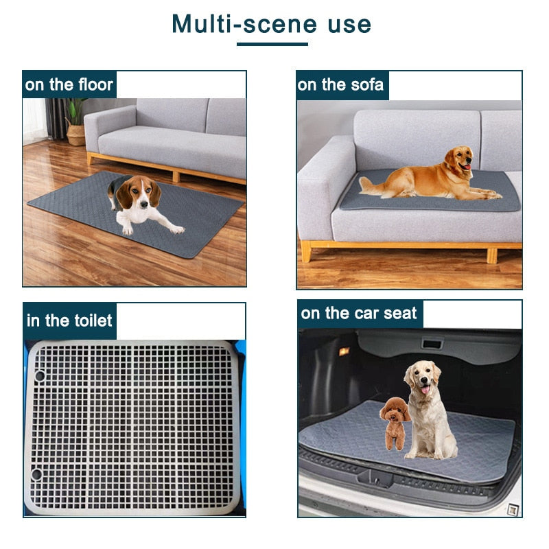 Absorbent Dog Pee Mat - Reusable Pet Mat for Mess-Free Floors