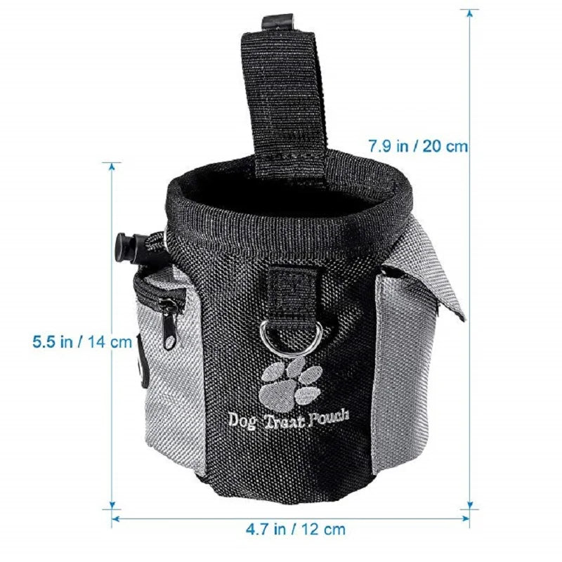Outdoor Dog Treat Pouch: Portable Training Bag with Large Capacity